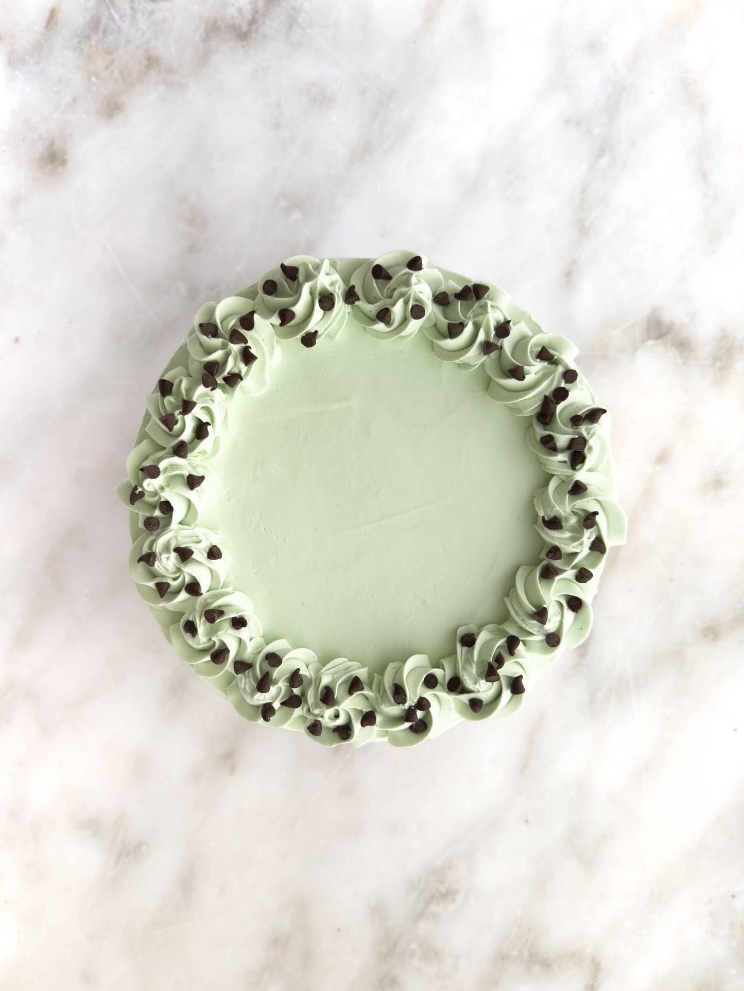 Gluten Free Mint Chocolate Chip Cake